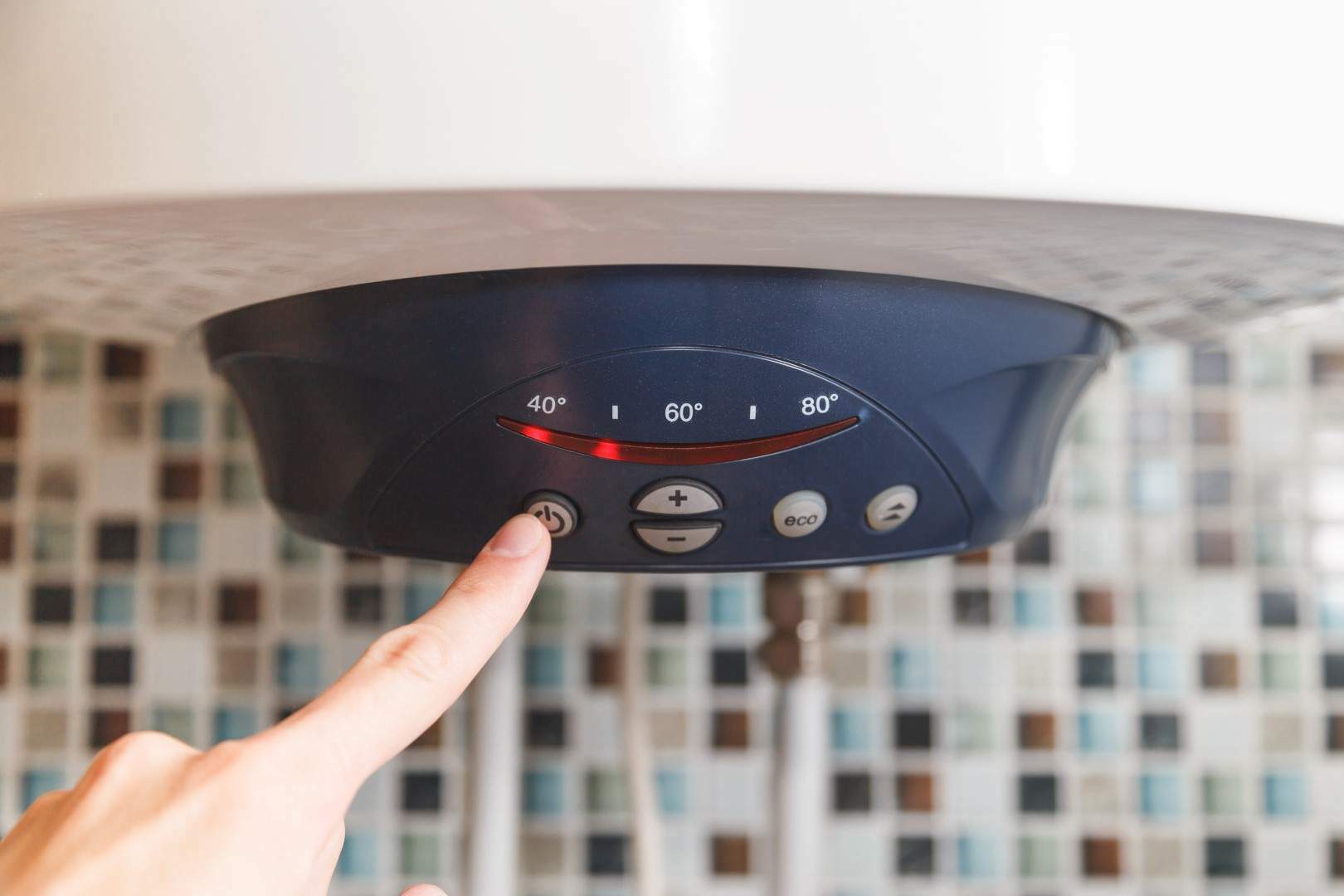 Switch off an electric boiler